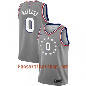 Philadelphia 76ers Trikot Jerryd Bayless 0 2018-19 Nike City Edition Grau Swingman - Herren